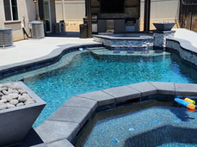 Luxury Hillside Resort-Style Pool & Outdoor Kitchen Transformation
